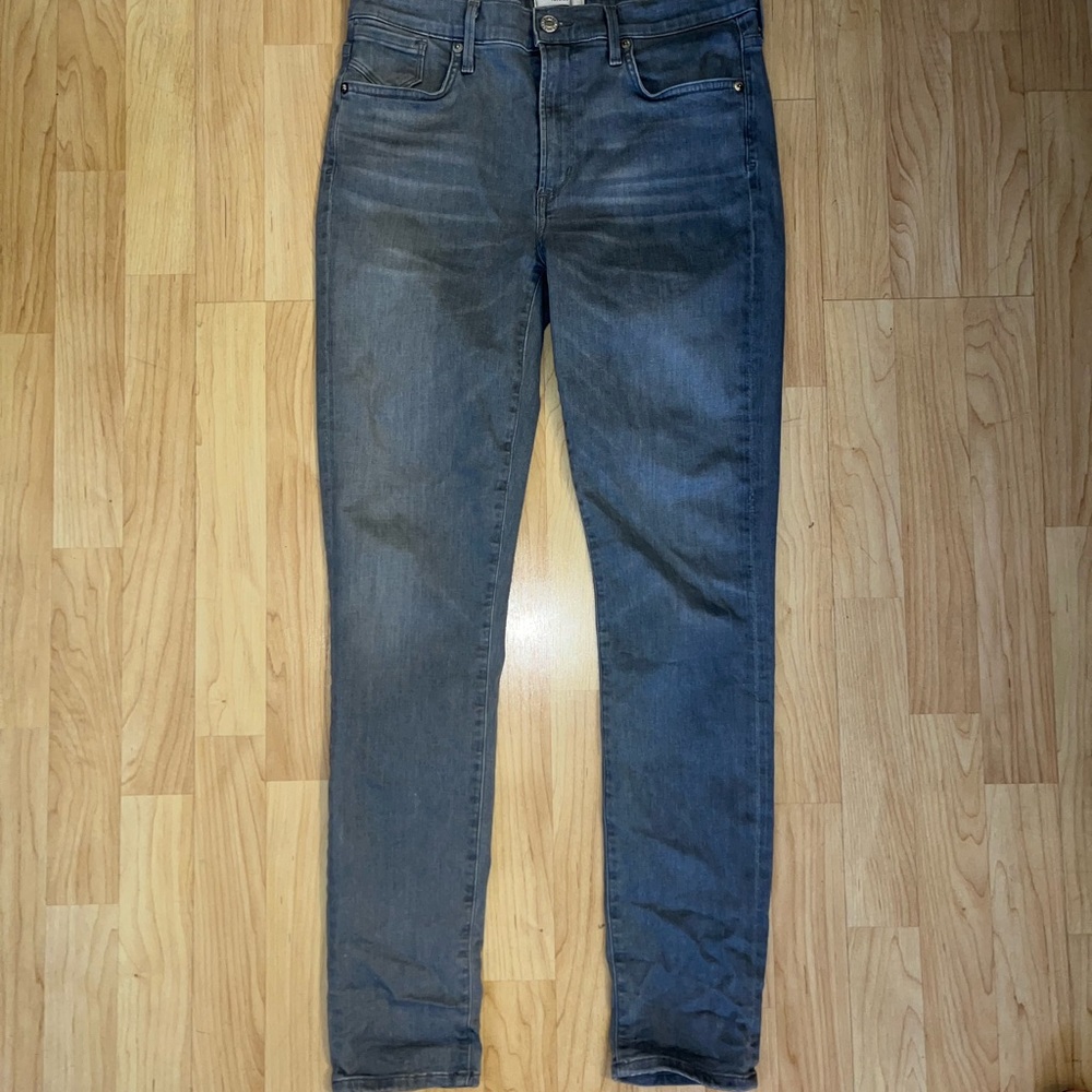 Agolde Women's Skinny Jeans in Washed Gray-Blue